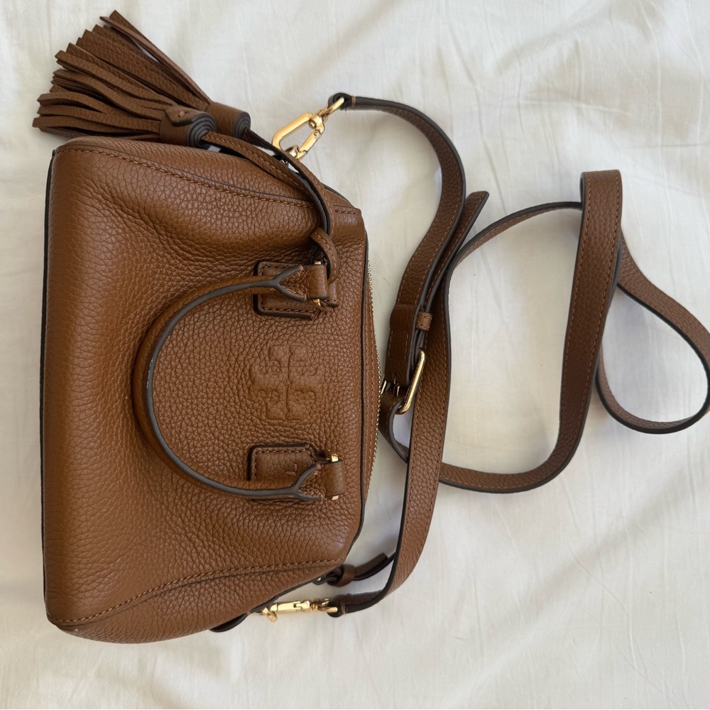 Tory Burch Brown Leather Crossbody Bag